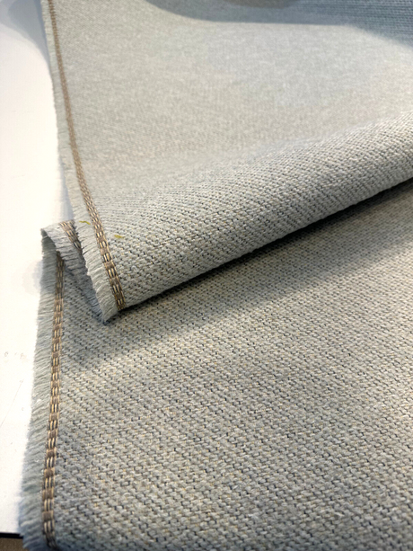 Sunbrella Chenille Fabric - Light Blue Tweed, 54" Width (1 Yard)