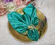 Satin Dinner Napkins 20x20 Jade