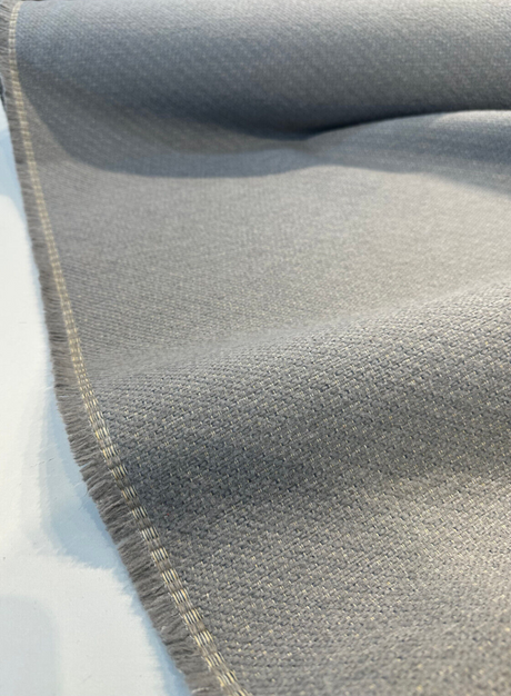 Sunbrella Chenille Outdoor Upholstery Fabric - Gray Gunmetal Tweed, 54" Width (1 Yard)