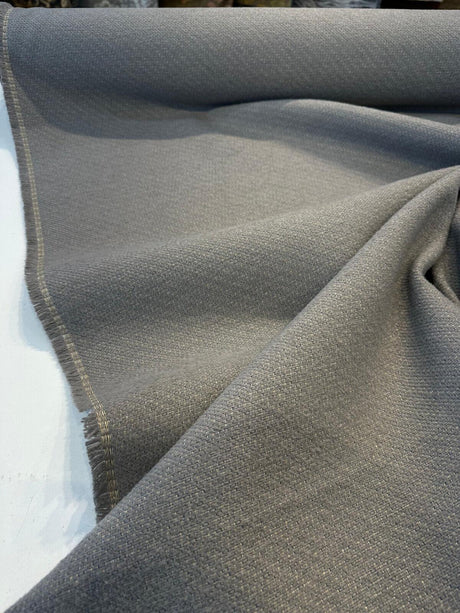 Sunbrella Chenille Outdoor Upholstery Fabric - Gray Gunmetal Tweed, 54" Width (1 Yard)