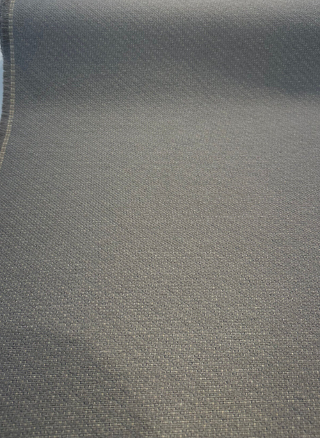 Sunbrella Chenille Outdoor Upholstery Fabric - Gray Gunmetal Tweed, 54" Width (1 Yard)