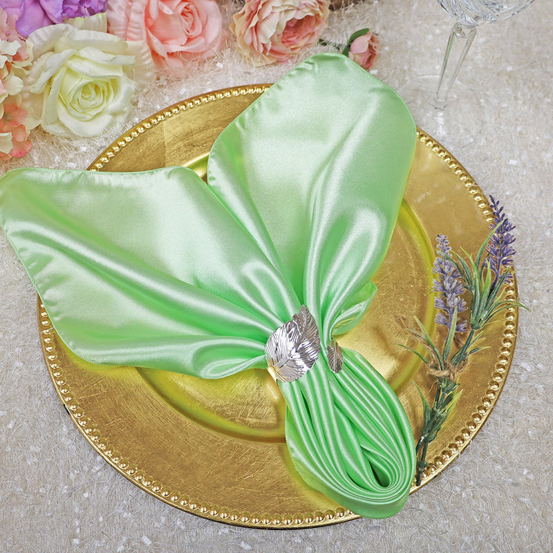Satin Dinner Napkin Sample 20x20 Mint Green