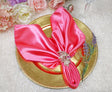 Satin Dinner Napkins 20x20 Bubble Gum