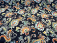 Scotto Madison Carnival Cotton Fabric - Black Multi Floral, 54" Width (1 Yard)