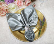 Satin Dinner Napkins 20x20 Silver