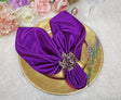 Satin Dinner Napkins 20x20 Purple