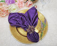 Satin Dinner Napkin Sample 20x20 Eggplant