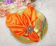 Satin Dinner Napkin Sample 20x20 Tangerine