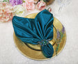Satin Dinner Napkin Sample 20x20 Peacock