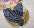 Satin Dinner Napkins 20x20 Pewter/Charcoal