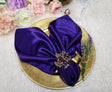 Satin Dinner Napkin Sample 20x20 Regency Purple