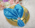 Satin Dinner Napkins 20x20 Turquoise