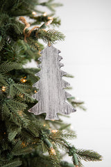 6” Wood Tree Christmas Ornament