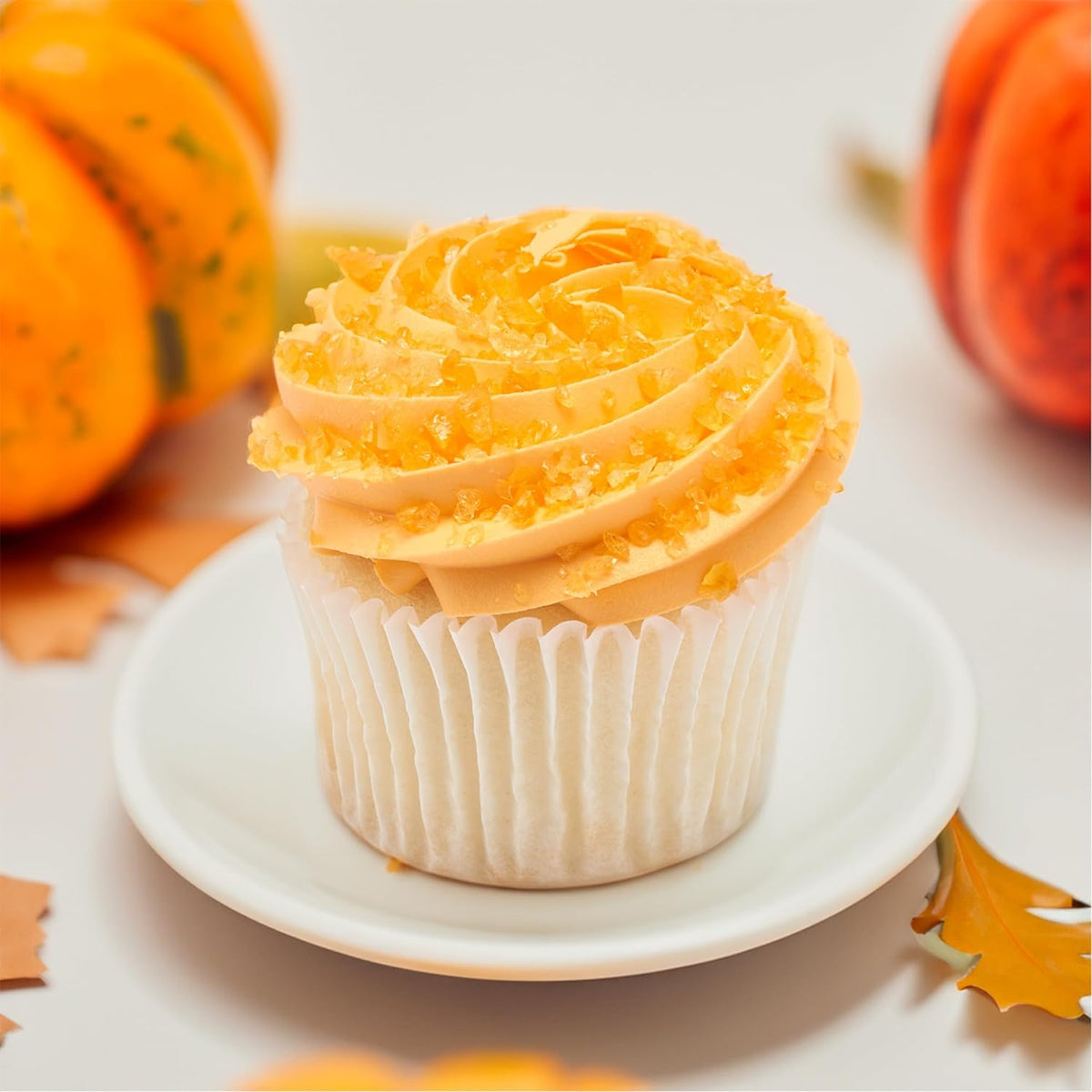 Pumpkin Spice Crushed Candy Bits, Sugar Decorations For Cakes, Toppings, Cupcakes, and Drinks, Pumpkin Spice 16oz Pack
