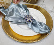 Heavy Duty Satin Dinner Napkin Sample 20x20 Dusty Blue