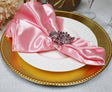 Heavy Duty Satin Dinner Napkins Pink 20x20