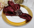 Heavy Duty Satin Dinner Napkin 20x20 Burgundy