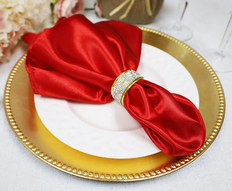 Heavy Duty Satin Napkins for Elegant Table
