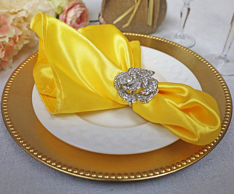 Luxury Heavy Duty Satin Napkins for Stylish Dining