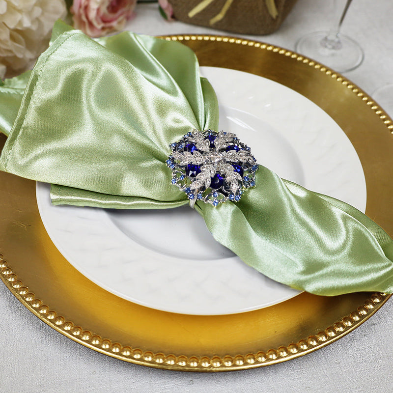 Satin Dinner Napkin Sample 20x20 Sage Green