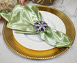 Satin Dinner Napkin Sample 20x20 Sage Green
