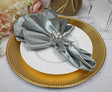 Heavy Duty Satin Dinner Napkin Sample 20x20 Silver