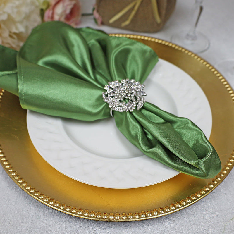 Heavy Duty Satin Napkins 20x20 Clover Green