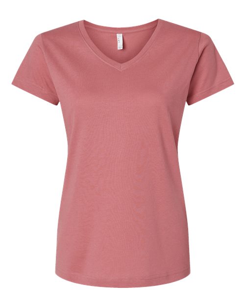 LAT Women's Fine Jersey V-Neck Tee