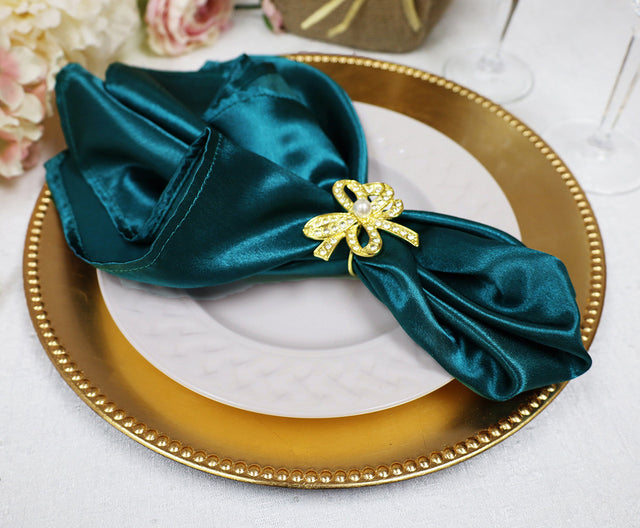 Heavy Duty Satin Dinner Napkin 20x20 Peacock