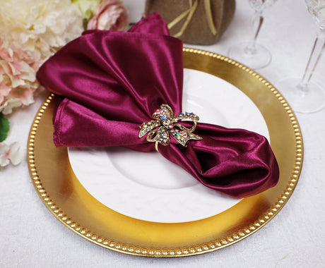 Heavy Duty Satin Napkins for Elegant Table
