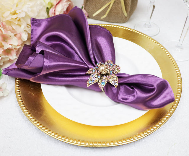 Heavy Duty Satin Dinner Napkin Sample 20x20 Wisteria