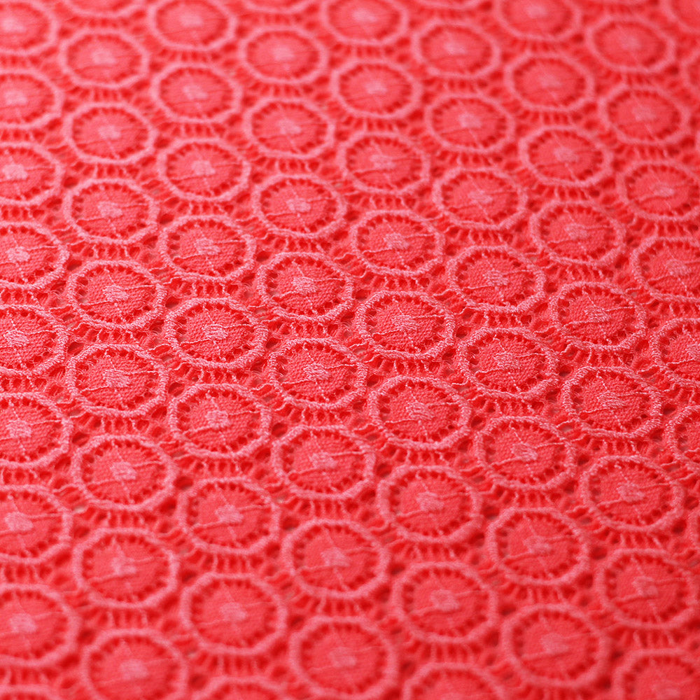 Victorian Stretch Lace Nylon Spandex Fabric - Multiple Colors, Polka Dot Lace, 58/60" Width, 170 GSM (1 Yard)