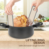 Silicone Bread Sling for Dutch Oven, 2 PCS Non-Stick & Easy Clean Reusable Silicone Bread Baking Mat with Long Handles, Easy to Transfer Sourdough Bread