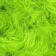 Lime Faux Fake Mongolian Animal Fur Fabric Long Pile