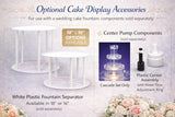 Elegant 12.5" High x 10" Wide Water Fountain for Cakes