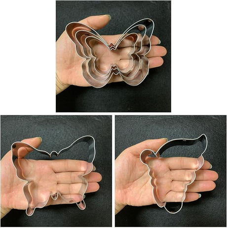 Butterfly Cookie Cutter Set-5 Piece-Butterfly Fondant Biscui Cutters