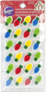 Wilton Icing Decorations Light Bulbs Cupcake, Cake, Gingerbread house, or Cookie toppers