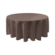 Charcoal Bridal Satin Round Tablecloth 108″