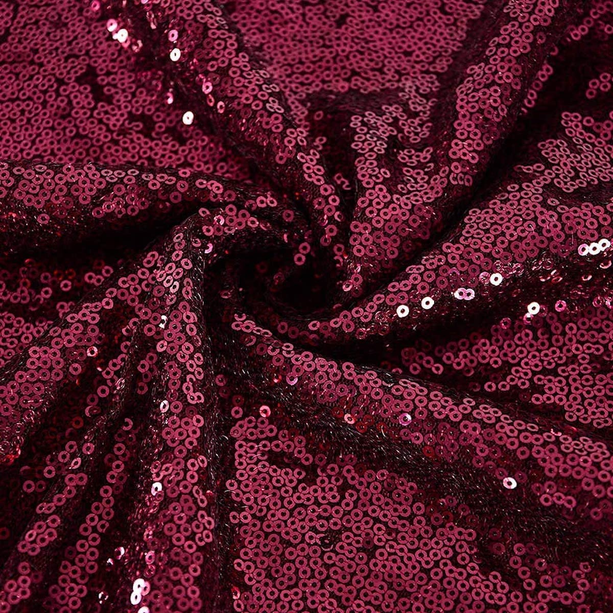 Mini Disc All Over Sequin Polyester Fabric - Gold, 54" Width (1 Yard)