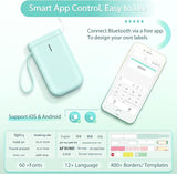 JADENS Label Maker Machine, D11 Portable Bluetooth Printer for Labeling, Home, Office, Organization, Mini Label Maker Machine