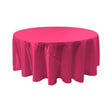 Fuchsia Bridal Satin Round Tablecloth 108″