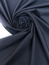 Blue Cotton Elastane Twill