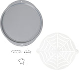 Wilton Spiderweb Cookie Pan Kit Set with mini cookie cutters and web stencil
