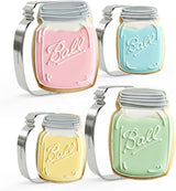 Stainless Steel Mason Jar Cookie Cutters, Jar Shape Cutter Set of 4 (3.5 Inch & 4.5 Inch)