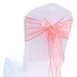 (12 Pack) Coral Organza Sash