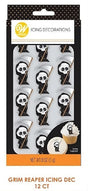 Wilton Halloween Grim Reaper Royal Icing Decorations – 12 Count