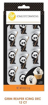 Wilton Halloween Grim Reaper Royal Icing Decorations – 12 Count