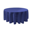 Royal Blue Bridal Satin Round Tablecloth 90″