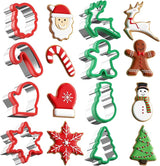 8-Piece Holiday Cookie Cutter Set – Christmas Shapes for Cookies, Fondant & Biscuits