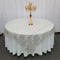 Silver Chemical Lace Square Overlay Tablecloth 52″ x 52″